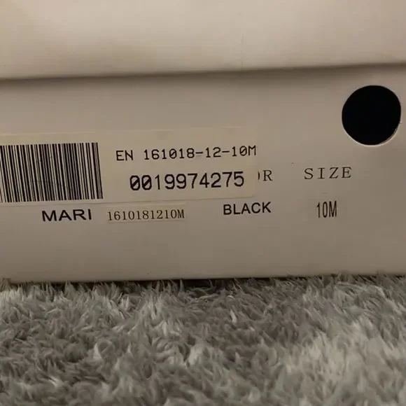 Angel Steps Black Textured Peep Toe Sandals! - Picture 10 of 13